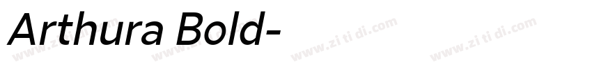 Arthura Bold字体转换